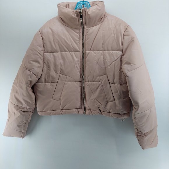 anwnd Jackets & Blazers - ANWND pink Cropped Puffer Jacket Size medium